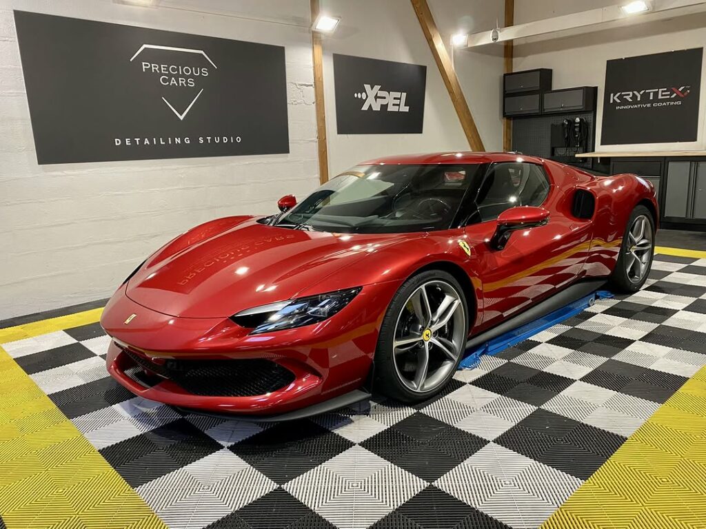 Ferrari 296 GTB Precious Cars Le Mans Valeting Detailing Film de protection PPF Céramique