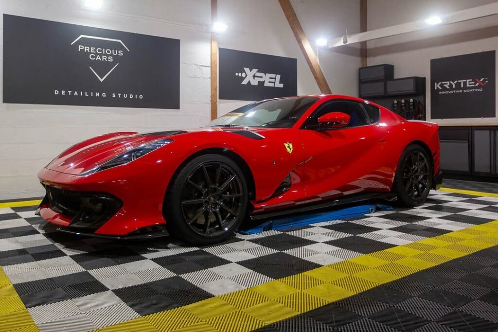 Ferrari 812 Competizione Precious Cars Le Mans Valeting Detailing Film de protection PPF Céramique