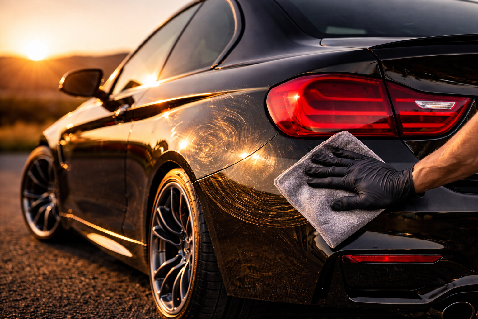 Vehicule noir apres detailing complet - Precious Cars Le Mans