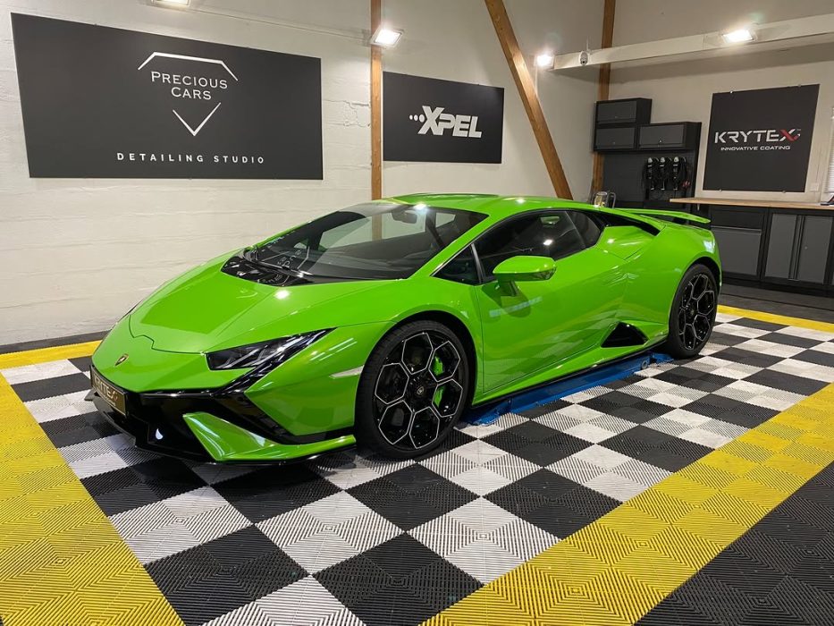 Lamborghini Huracán Tecnica Precious Cars Le Mans Valeting Detailing Film de protection PPF Céramique